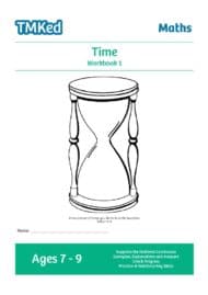 KS2 maths worksheets for kids - printable time workbook 1, 7-9 years